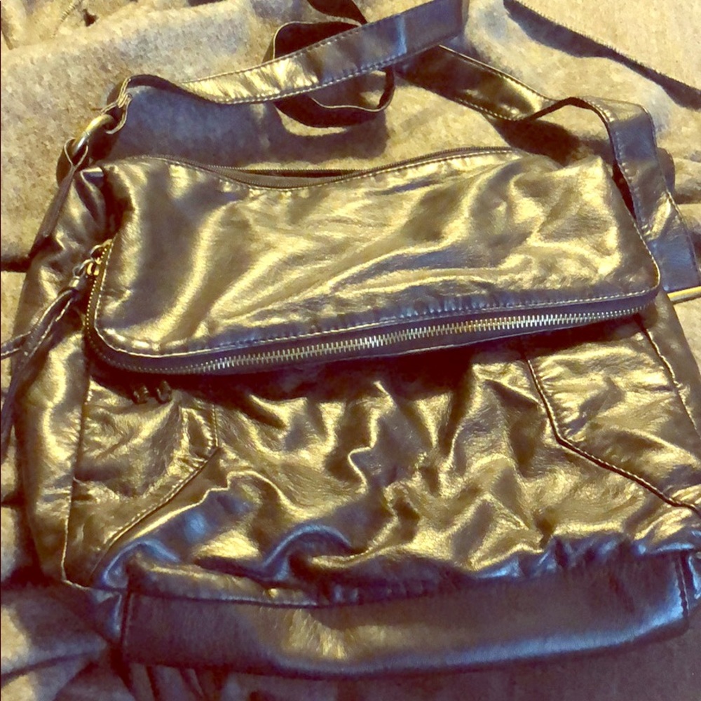 Patent leather cross body bag